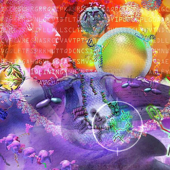 Research into small molecule inhibitor of viral RNA synthesis for the treatment Hepatitis C and HIV viruses, proteins, enzymes, receptors, 