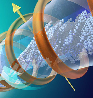 Peptides are incorporate into a silica-based nanoparticle package holding a small amount of an anti-cancer drug. Linda Nye Visualizing Nature